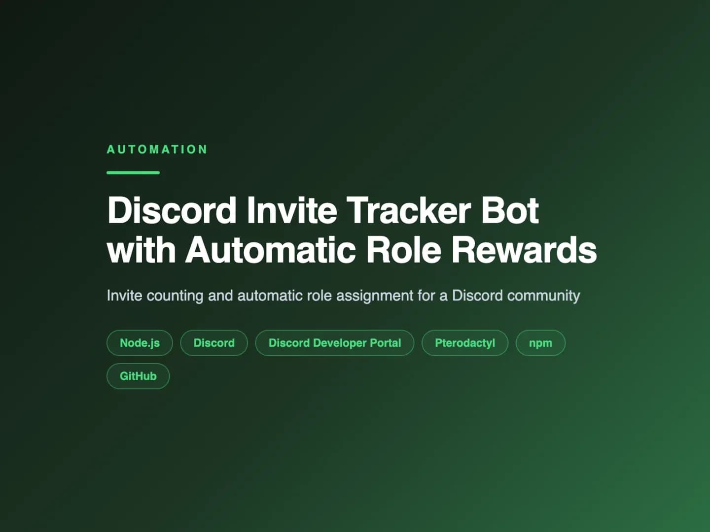 Discord Invite Tracker Bot with Automatic Role Rewards — image 2