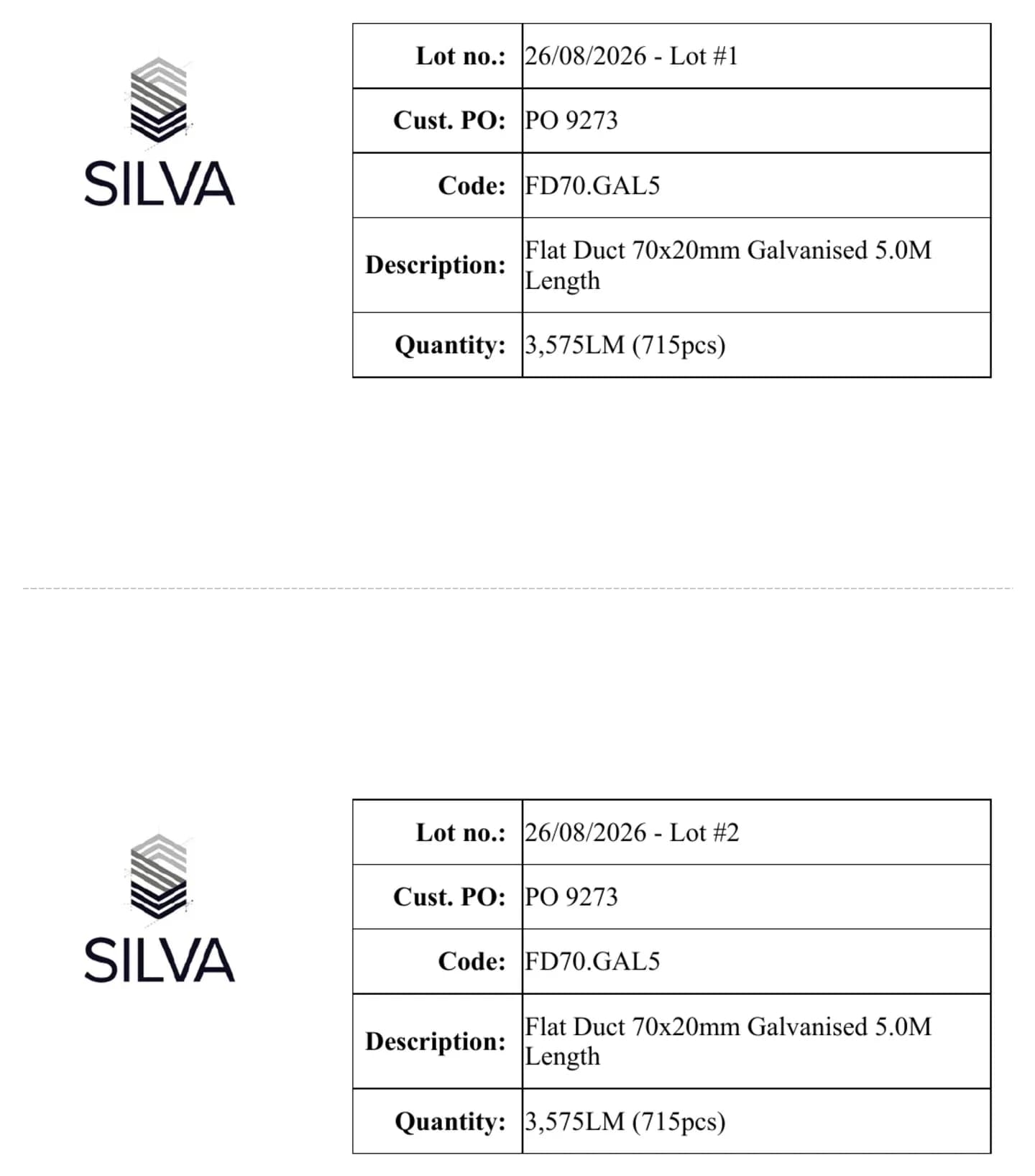 Excel Label Generator for a Steel Manufacturer — image 1