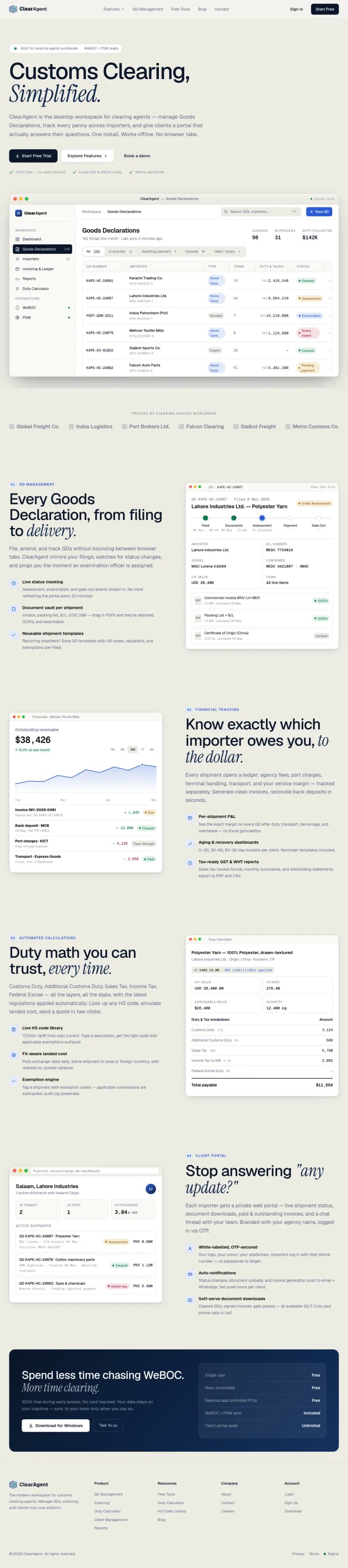 ClearAgent preview