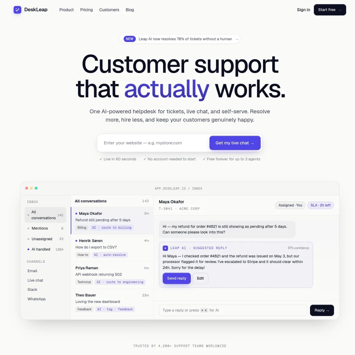 DeskLeap preview