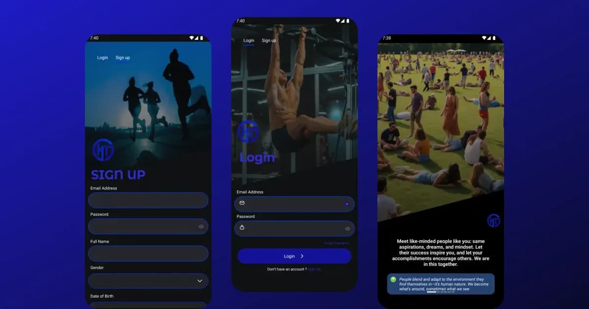 Healthy Tribe — project screenshot