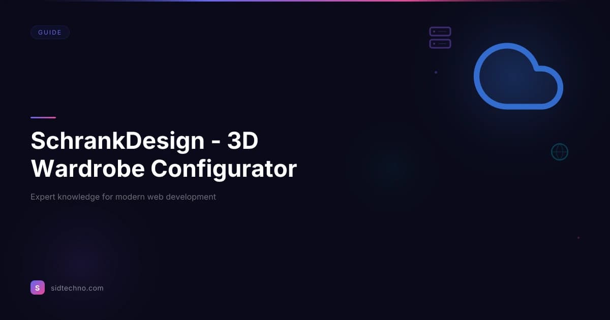 WardroNest — An In-Browser 3D Wardrobe Configurator, Rebuilt and Hardened — project screenshot