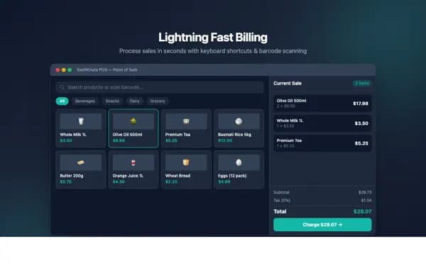 SwiftKhata POS App — image 5