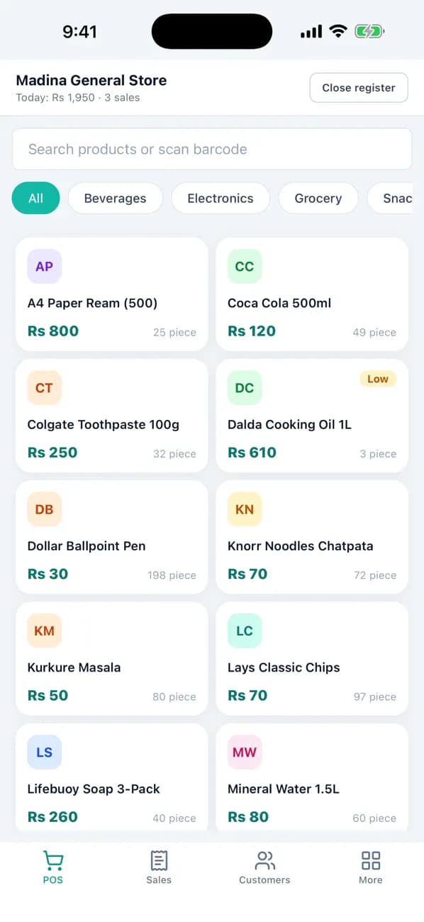 SwiftKhata POS App — image 2