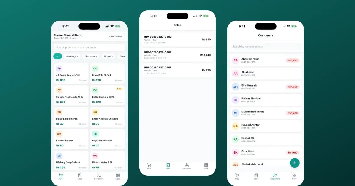 SwiftKhata POS App — image 1