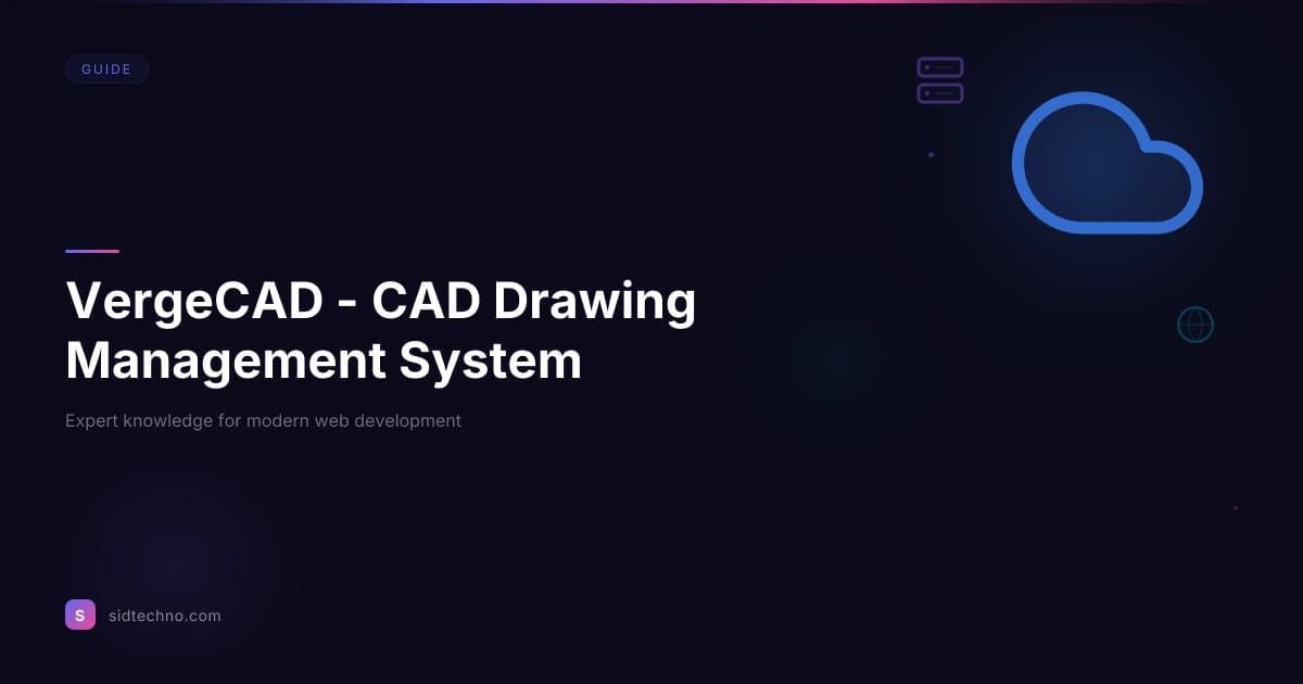 VergeCAD — project screenshot