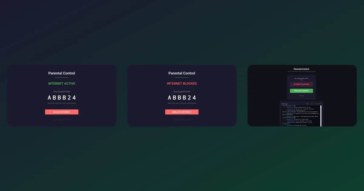 Parental Control mobile app