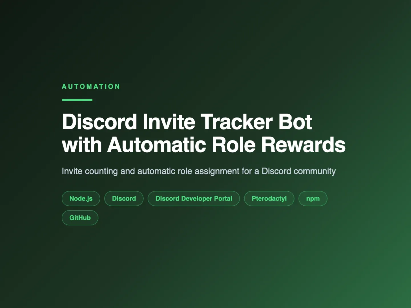 Discord Invite Tracker Bot with Automatic Role Rewards